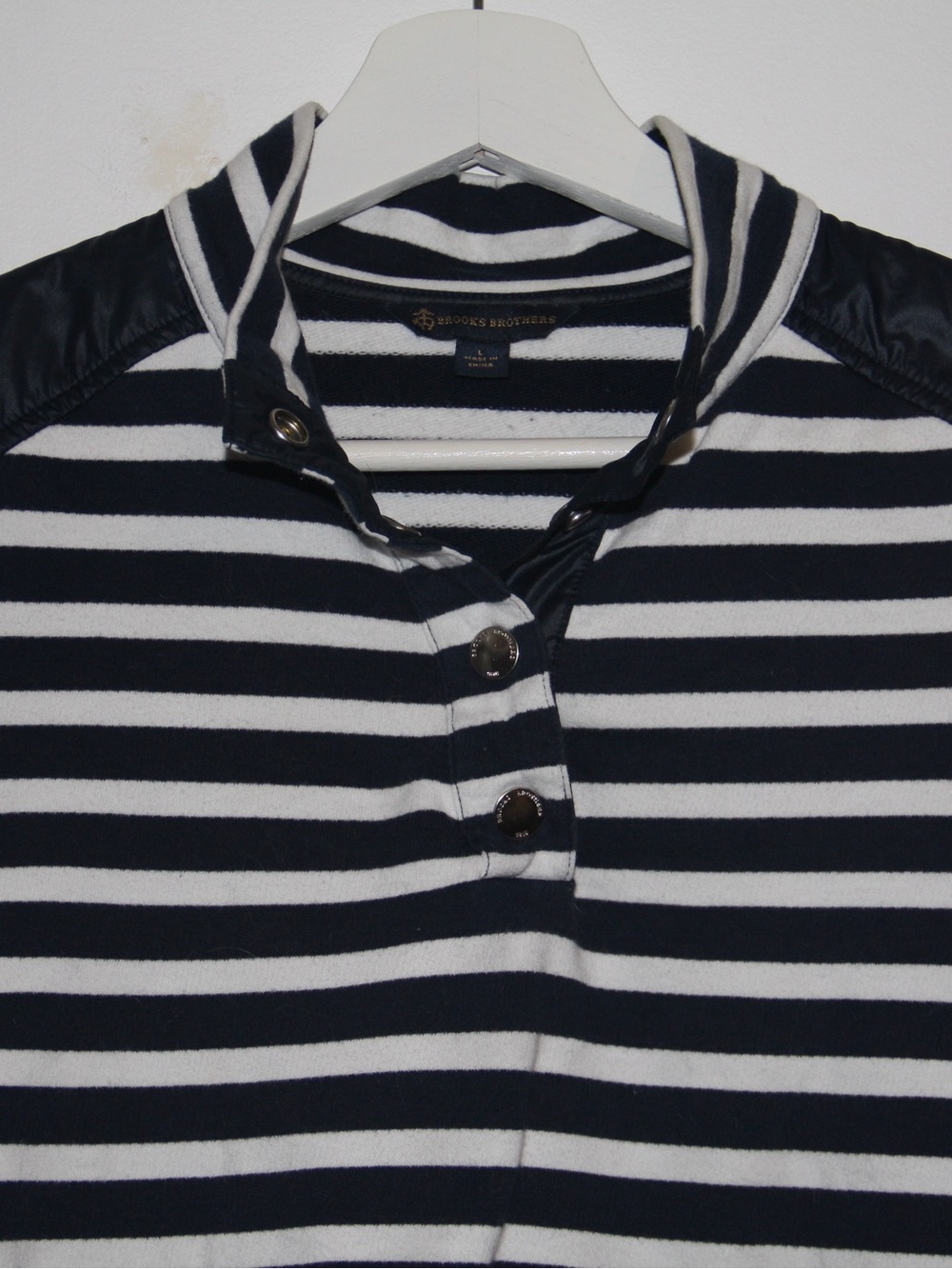 Brooks Brothers Orange & White Striped Top